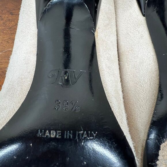 Fabrizio Viti Daisy Heels Pump Priscilla Beaulieu boho retro size 9.5 (39 1/2) - Picture 4 of 14